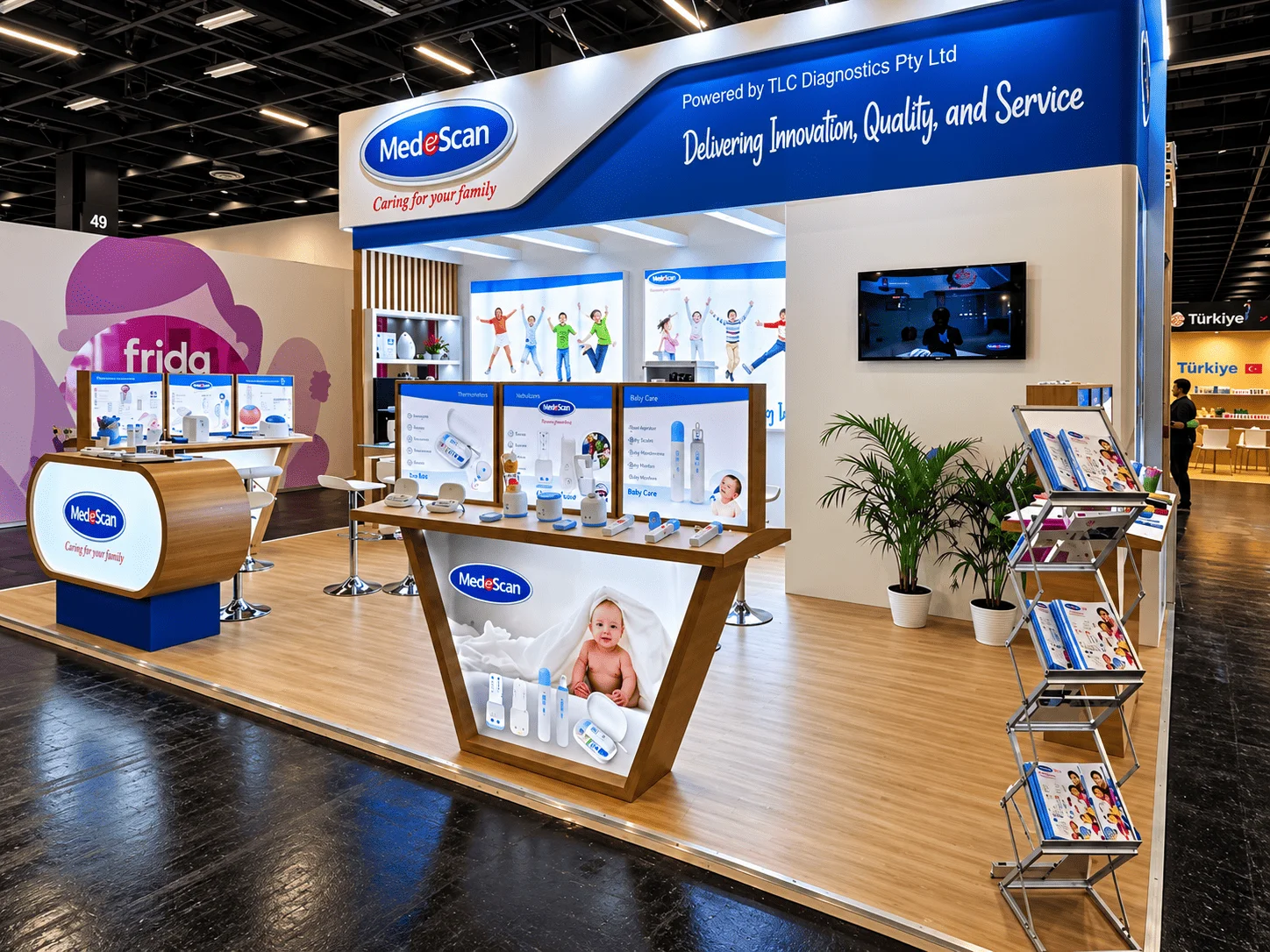 MedeScan exhibition stand at Kind + Jugend 2024 in Cologne
