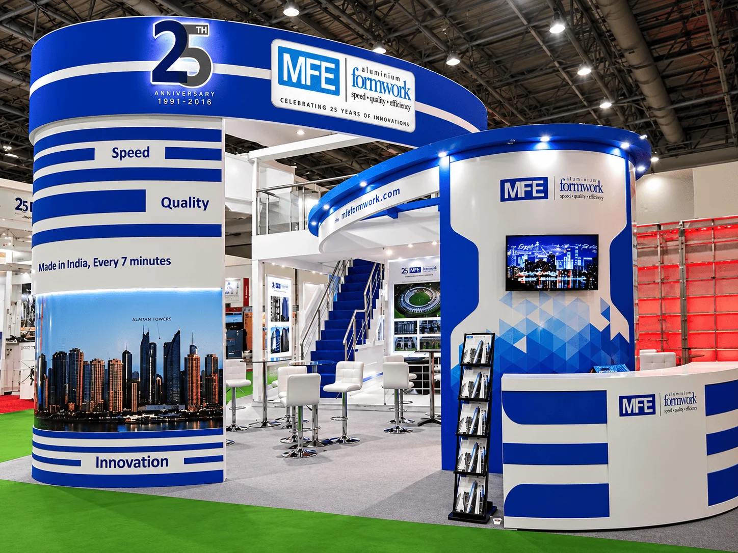 MFE exhibition stand at BC India 2019