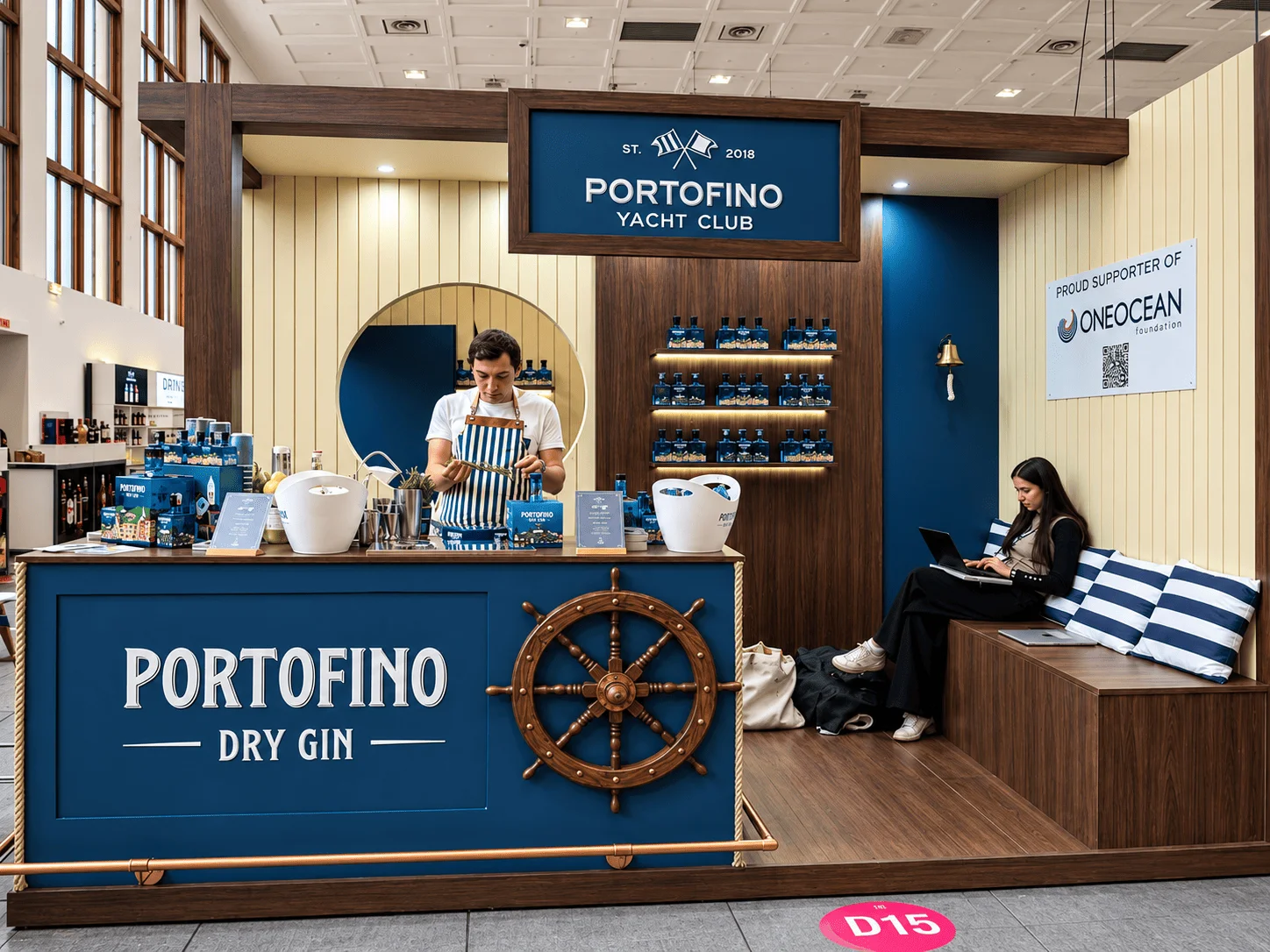 Portofino exhibition stand at Bar Convent Berlin 2025